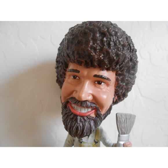 Bob Ross Figure The Joy Of Painting Bobblehead Hand Painted Head Knockers - Picture 15 of 16